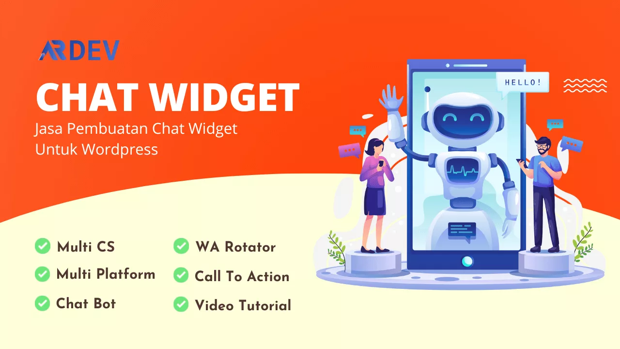 Jasa Pembuatan Chat Widget Untuk Wordpress dengan Fitur Komplit