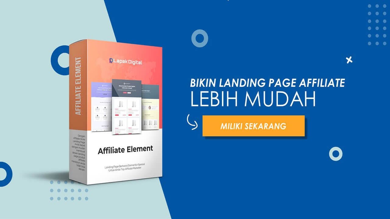Affiliate Element Template Elementor Untuk Produk Affiliate