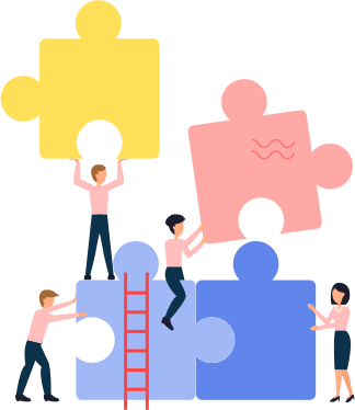 image man with ladder